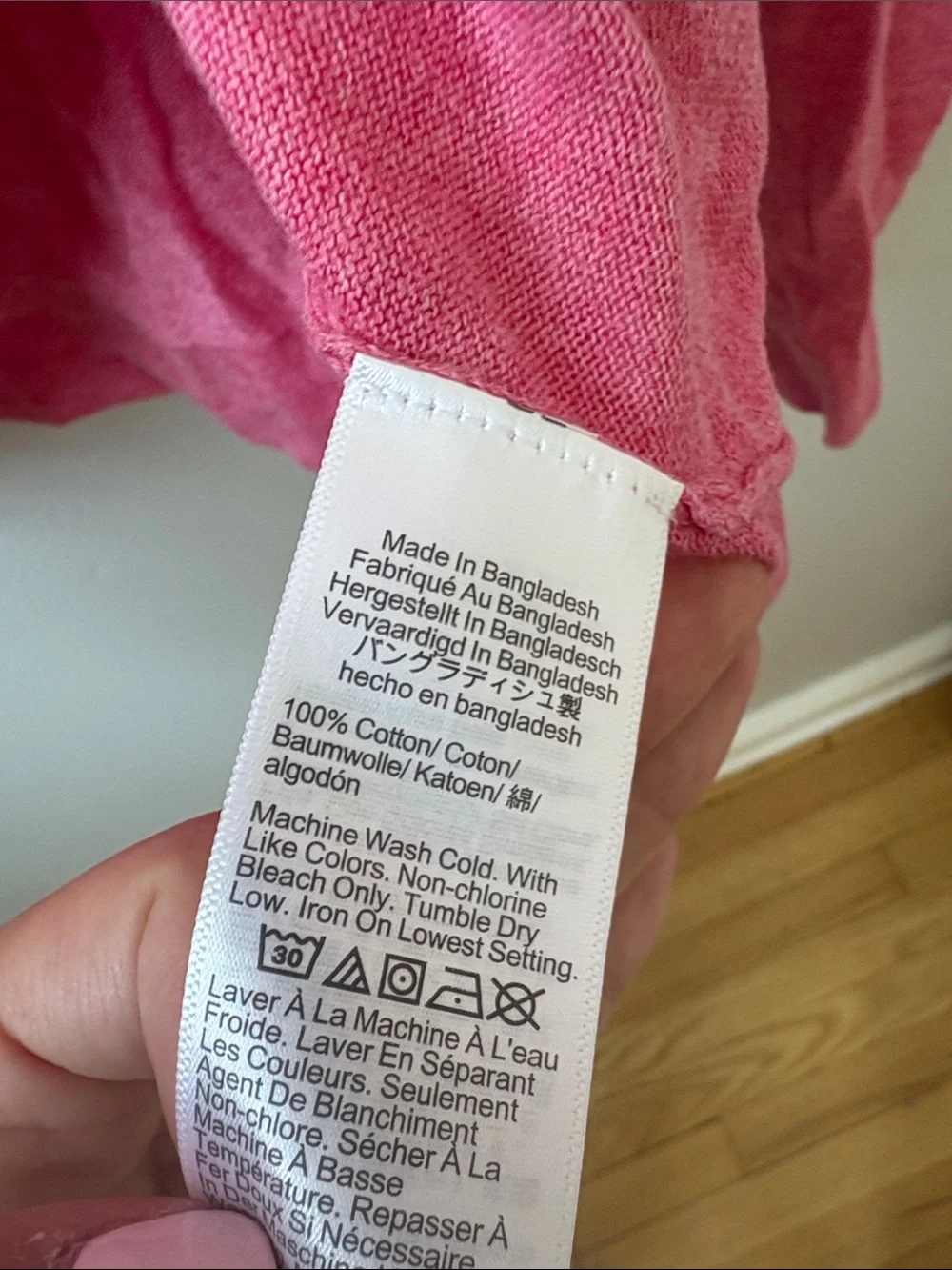 J. Crew Bright Pink Teddie Crewneck Sweater